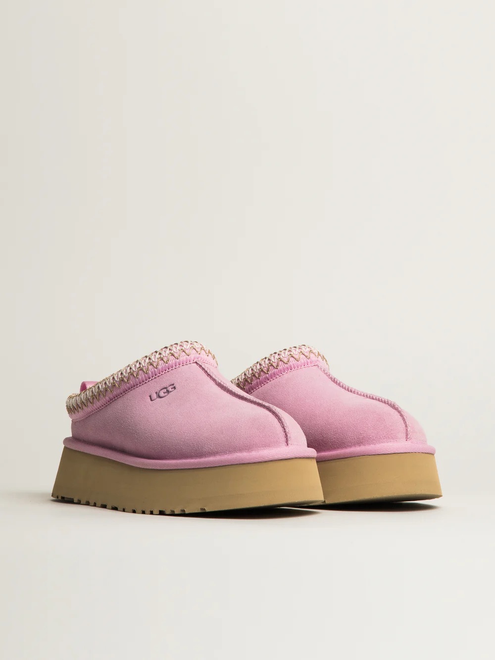 UGG Women's Pink diamond Platform Tasman Slipper Mules 1174471-pkd